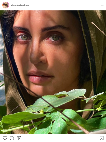 چهره بدون آرایش و چشم های گریون الناز شاکردوست در پست اینستاگرام + عکس الناز شاکردوست