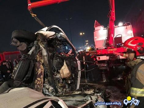 تصادف مرگبار در اتوبان تهران-کرج / یک کشته و ۲ زخمی (+عکس) تصادف مرگبار در اتوبان تهران-کرج / یک کشته و ۲ زخمی (+عکس)