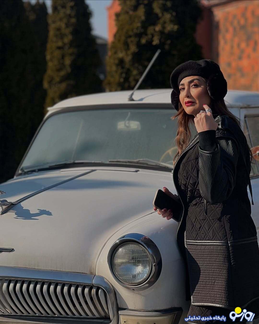 استایل کلاسیکِ خانم بازیگر در یک سفر لاکچری/عکس