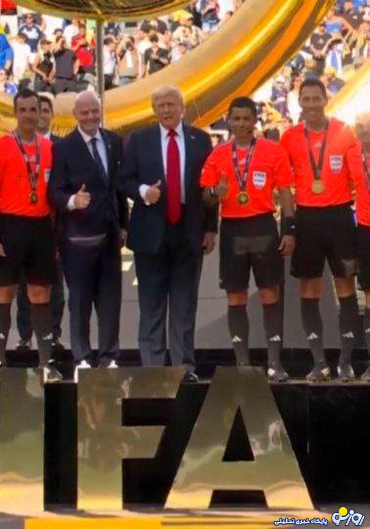 اهدای مدال توسط ترامپ به علیرضا فغانی