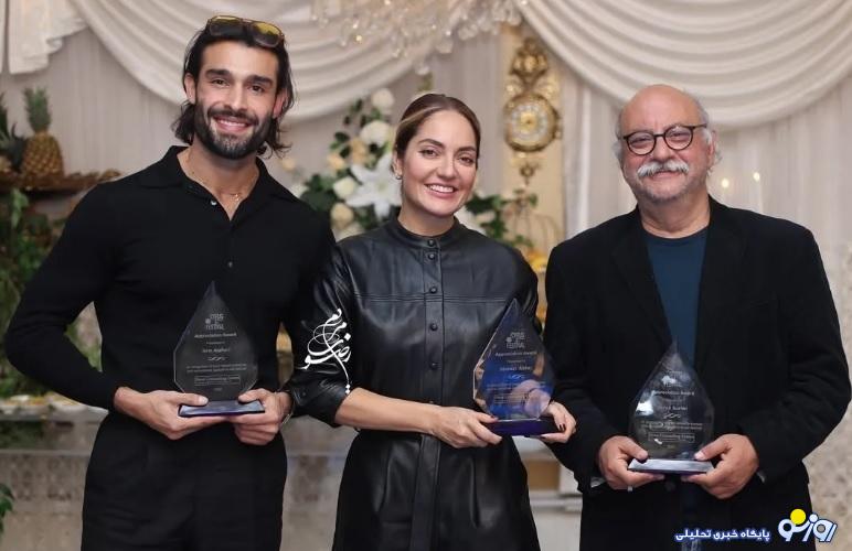 مهناز افشار، بابک کریمی و سام اصغری در جشنواره فیلم کوروش در تورنتو مهناز افشار، بابک کریمی و سام اصغری در جشنواره فیلم کوروش در تورنتو